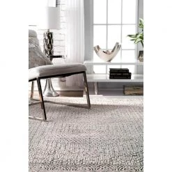 Mozaik Tribal Light Gray 9 ft. x 12 ft. Area Rug by Home Decorators Collection -Home Decorators Store light grey home decorators collection area rugs rzsp01a 9012 1d 1000