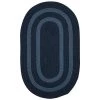 Paige Midnight Blue 8 ft. x 11 ft. Oval Braided Area Rug by Home Decorators Collection