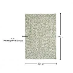Marilyn Tweed Moss 2 ft. x 4 ft. Rectangle Braided Area Rug by Home Decorators Collection -Home Decorators Store moss home decorators collection area rugs ca69r024x048r 76 1000