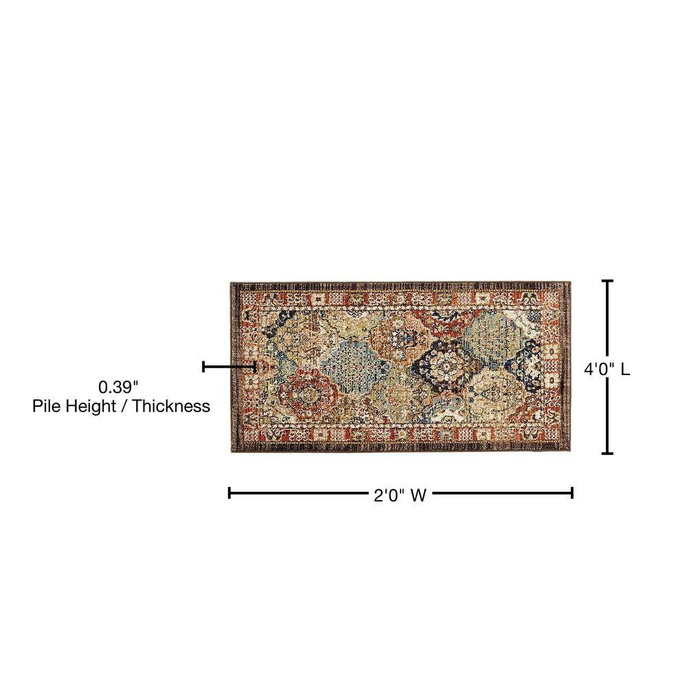 Patchwork Multi 2 ft. x 4 ft. Medallion Scatter Area Rug by Home Decorators Collection 7 Patchwork Multi 2 ft. x 4 ft. Medallion Scatter Area Rug by Home Decorators Collection - Image 7