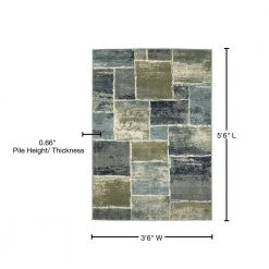 Bartlett Multi 4 ft. x 6 ft. Block Area Rug by Home Decorators Collection -Home Decorators Store multi home decorators collection area rugs 592999 76 1000