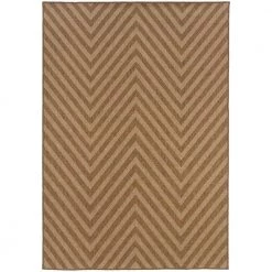 Cayman Natural 7 ft. x 10 ft. Indoor/Outdoor Area Rug by Home Decorators Collection