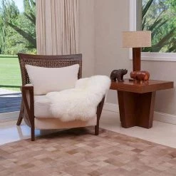 Unshorn Sheepskin White 2 ft. x 3 ft. Animal Shape Area Rug by Home Decorators Collection -Home Decorators Store natural white home decorators collection area rugs l20101010000000 31 1000