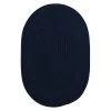Trends Navy 8 ft. x 11 ft. Oval Braided Area Rug by Home Decorators Collection