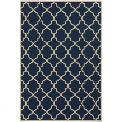 Newport Navy 5 ft. x 8 ft. Area Rug by Home Decorators Collection