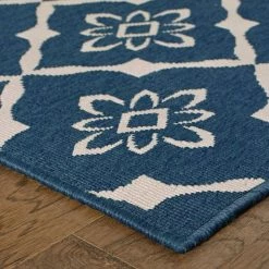 Odyssey Navy 7 ft. x 10 ft. Indoor/Outdoor Area Rug by Home Decorators Collection -Home Decorators Store navy home decorators collection outdoor rugs 9526530320 1d 1000