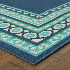 Tonga Navy 8 ft. x 11 ft. Indoor/Outdoor Area Rug by Home Decorators Collection -Home Decorators Store navy home decorators collection outdoor rugs 9526850320 1d 1000