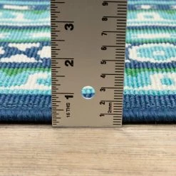 Tonga Navy 8 ft. x 11 ft. Indoor/Outdoor Area Rug by Home Decorators Collection -Home Decorators Store navy home decorators collection outdoor rugs 9526850320 40 1000