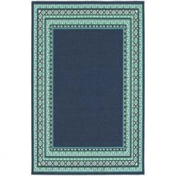 Tonga Navy 8 ft. x 11 ft. Indoor/Outdoor Area Rug by Home Decorators Collection
