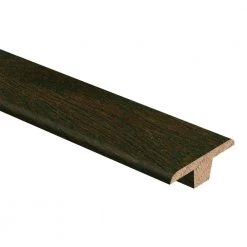 Oak Coffee 3/8 in. Thick x 1-3/4 in. Wide x 94 in. Length Hardwood T-Molding by Zamma