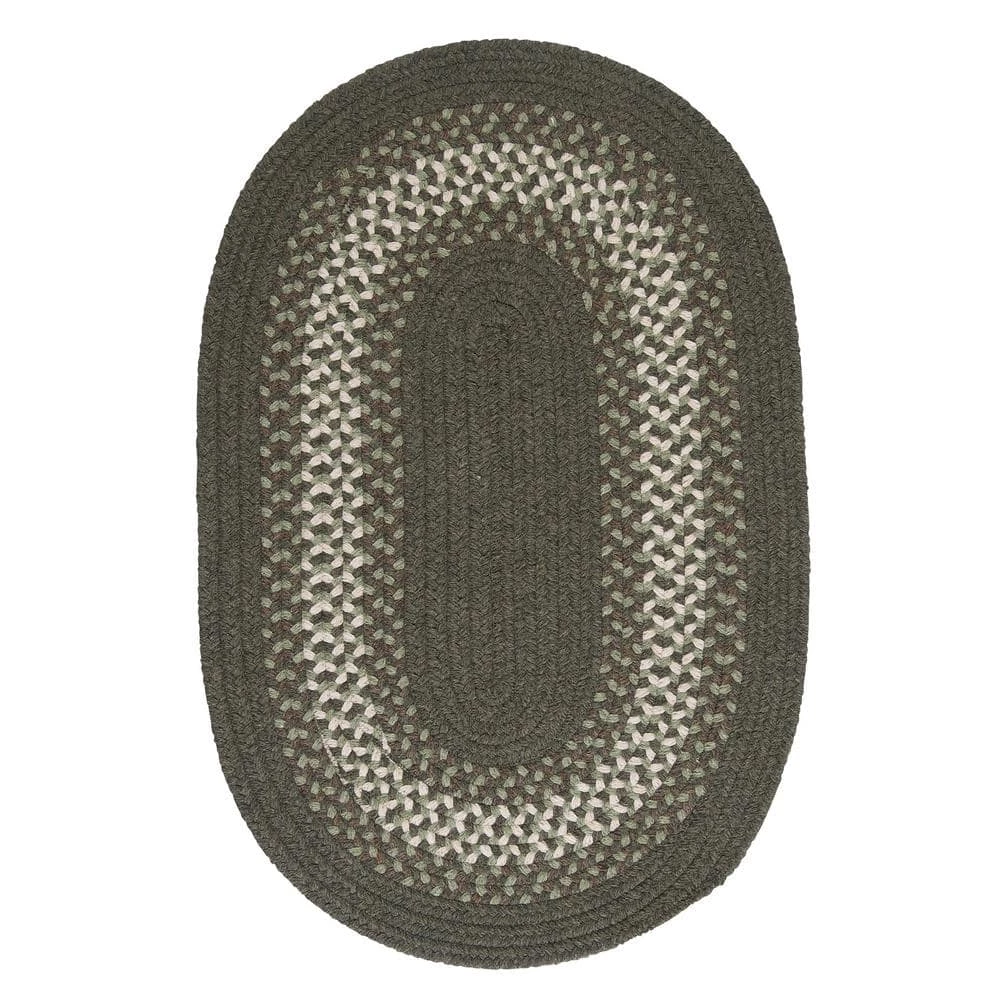 Chancery Olive 8 ft. x 11 ft. Oval Braided Area Rug by Home Decorators Collection 1 Chancery Olive 8 ft. x 11 ft. Oval Braided Area Rug by Home Decorators Collection