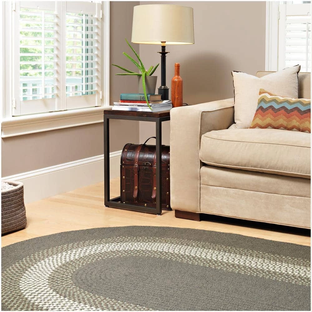 Chancery Olive 8 ft. x 11 ft. Oval Braided Area Rug by Home Decorators Collection 2 Chancery Olive 8 ft. x 11 ft. Oval Braided Area Rug by Home Decorators Collection - Image 2