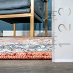 Zara Medallion Orange 5 ft. x 7 ft. Area Rug by Home Decorators Collection -Home Decorators Store orange home decorators collection area rugs kksl05a 5307 c3 1000