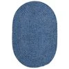 Dover Chenille Petal Blue 6 ft. x 9 ft. Oval Braided Area Rug by Home Decorators Collection