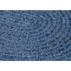 Dover Chenille Petal Blue 6 ft. x 9 ft. Oval Braided Area Rug by Home Decorators Collection -Home Decorators Store petal blue home decorators collection area rugs 3354125310 c3 1000