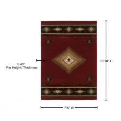 Catskill Red 8 ft. x 11 ft. Area Rug by Home Decorators Collection -Home Decorators Store red home decorators collection area rugs 7035450110 76 1000