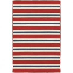 Carlton Red 7 ft. x 10 ft. Indoor/Outdoor Area Rug by Home Decorators Collection