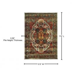 Flanders Rust 5 ft. x 8 ft. Area Rug by Home Decorators Collection 12 Flanders Rust 5 ft. x 8 ft. Area Rug by Home Decorators Collection -Home Decorators Store rust home decorators collection area rugs 9211920170 76 1000