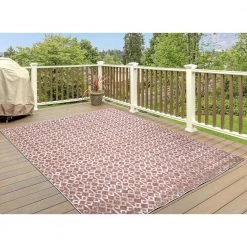 Ikat Rust 5 ft. x 7 ft. Indoor/Outdoor Area Rug by Home Decorators Collection -Home Decorators Store rust home decorators collection outdoor rugs 87305 fa 1000