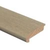 Strand Woven Bamboo Driftwood 1/2 in. Thick x 2-3/4 in. Wide x 94 in. Length Hardwood Stair Nose Molding Flush by Zamma