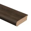Strand Woven Bamboo Mushroom 1/2 in. Thick x 2-3/4 in. Wide x 94 in. Length Hardwood Stair Nose Molding Flush by Zamma