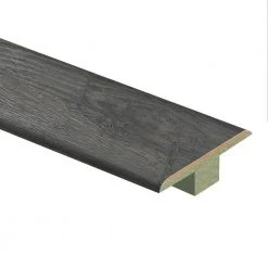 Ventura Pewter Hickory 7/16 in. Thick x 1-3/4 in. Wide x 72 in. Length Laminate T-Molding by Zamma