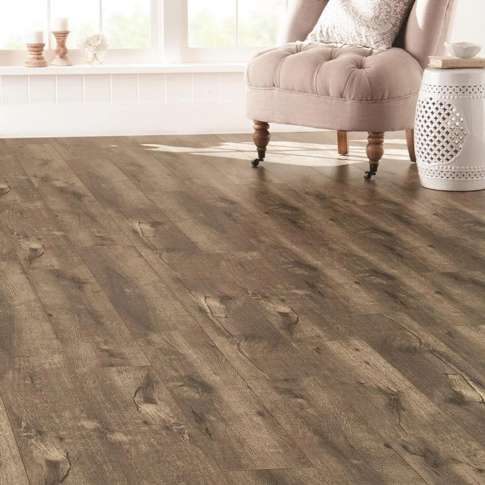 EIR Verdugo Oak 8 mm Thick x 7.64 in. Wide x 47.80 in. Length Laminate Flooring (30.42 sq. ft. / case) by Home Decorators Collection 2 EIR Verdugo Oak 8 mm Thick x 7.64 in. Wide x 47.80 in. Length Laminate Flooring (30.42 sq. ft. / case) by Home Decorators Collection - Image 2