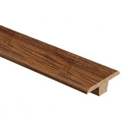 Walnut Americana 3/8 in. Thick x 1-3/4 in. Wide x 94 in. Length Hardwood T-Molding by Zamma