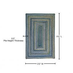 Cabin Whipple Blue 3 ft. x 5 ft. Rectangle Braided Area Rug by Home Decorators Collection -Home Decorators Store whipple blue home decorators collection area rugs rv50r036x060r 76 1000
