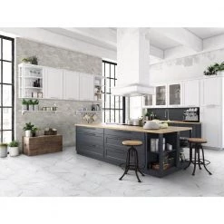 Carrara Matte Rectified 12 in. x 24 in. Porcelain Floor and Wall Tile (13.3 sq. ft. /case) by Home Decorators Collection -Home Decorators Store white matte home decorators collection porcelain tile chdeaj0212x24 31 1000