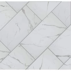 Carrara Matte Rectified 12 in. x 24 in. Porcelain Floor and Wall Tile (13.3 sq. ft. /case) by Home Decorators Collection -Home Decorators Store white matte home decorators collection porcelain tile chdeaj0212x24 c3 1000