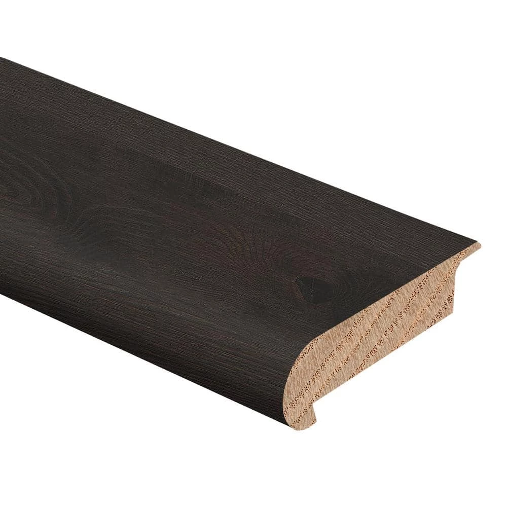 Woodland Meadow White Ash 3/8 in. Thick x 2-3/4 in. Wide x 94 in. Length Hardwood Stair Nose Molding Overlap by Zamma 1 Woodland Meadow White Ash 3/8 in. Thick x 2-3/4 in. Wide x 94 in. Length Hardwood Stair Nose Molding Overlap by Zamma